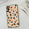Vintage Geometric Block   Phone Case For Samsung S25,S24,S21,S22,S23,S30,Ultra,S20,Plus,Fe,Lite,Note,10,Black Cover