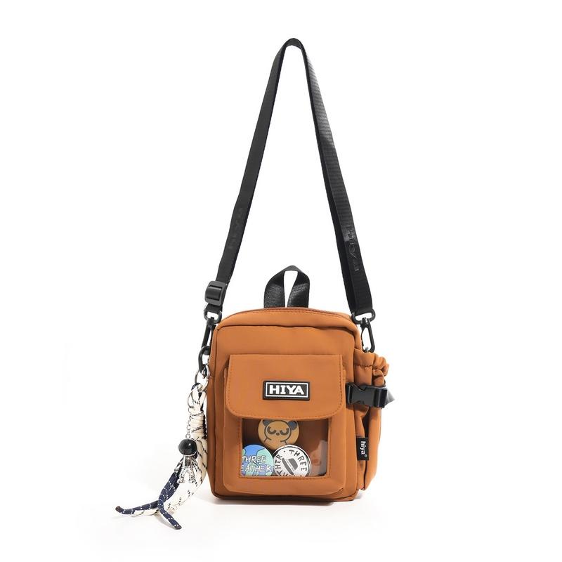 Unisex Nylon Crossbody Bag Multi Pocket Casual Shoulder Handbag for Travel Work