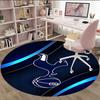 1pc T-Tottenham Hotspur  Carpet, Round Rug, Comfortable, Suitable for Entryways, Living Rooms, Office, And Bedrooms, Christmas Decoration