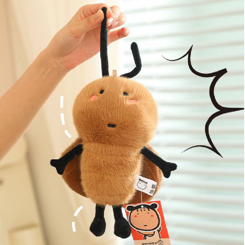 Cockroach Dark Circles Small Eyes Plush Toy Doll Pillow Children Gift Funny