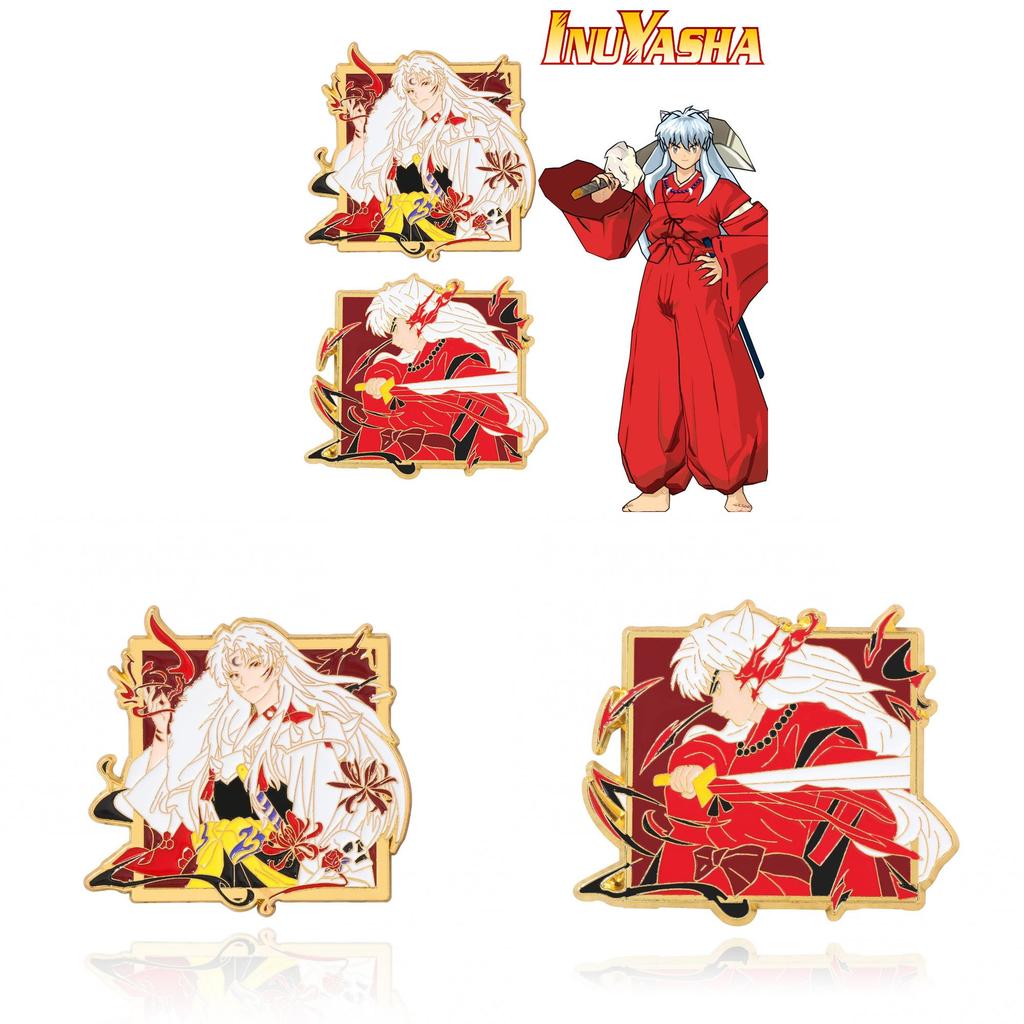 Inuyasha Sesshoumaru Character Chest Badge Alloy Pin For School Bags And Jackets