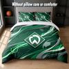 Werder Bremen Football Design Bed Bedding Set 1 Duvet Cover + 2 Pillowcases Soft Breathable Household Bed Linens
