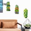 Versatile Glass Door Stickers 3Pcs 3D Succulents Wall Stickers, Vertical Plant Landscape Decals, Waterproof PVC Mural, Pastoral Style Window