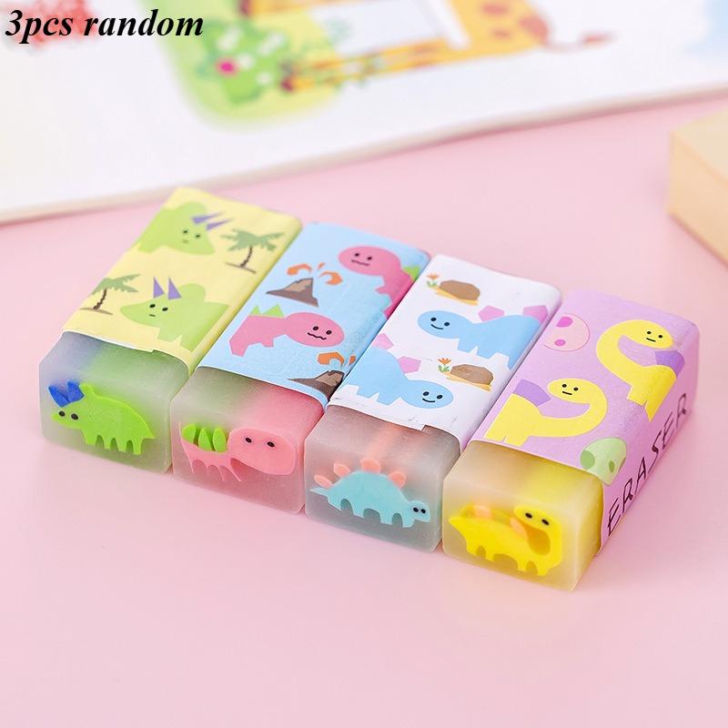 3pcs Cute Kawaii Creative Sport Ball Eraser Rubber Stationery School Supply Novelty Lovely Eraser Korean Stationery
