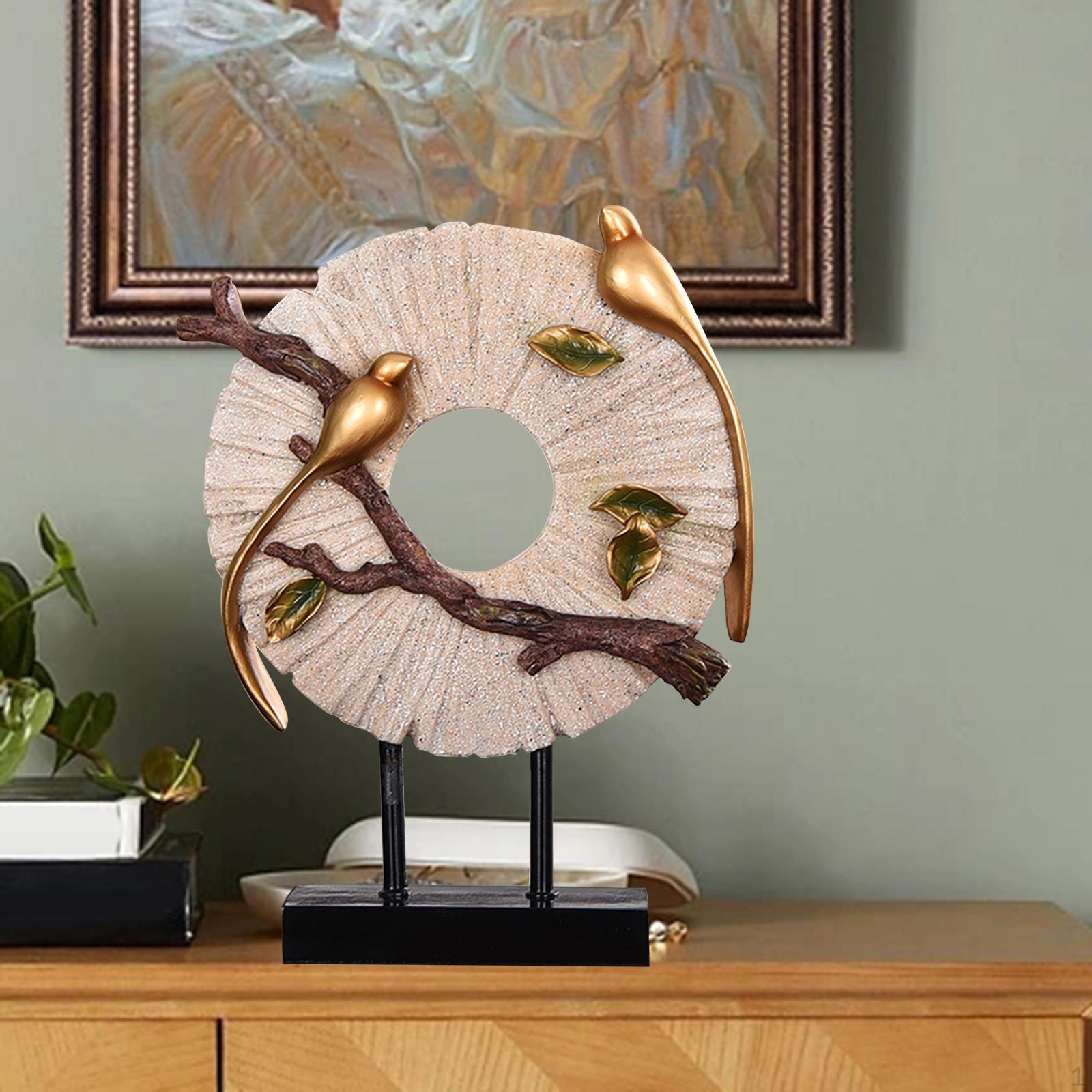 

Скульптура птицы, фигурка сороки, декоративная коллекция, статуя из смолы, украшение для книжной полки в спальне