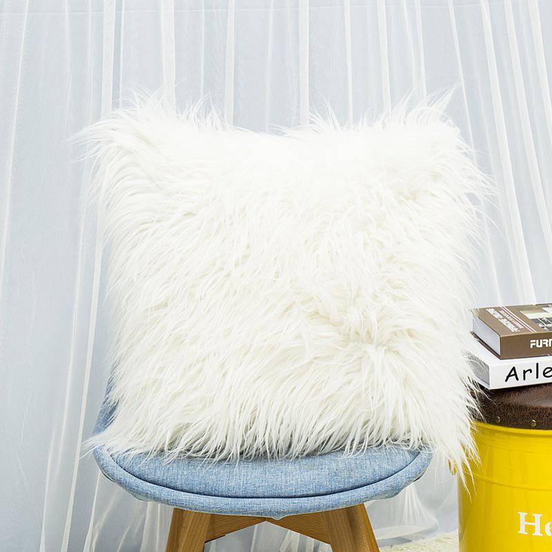 Soft Comfortable Plush Pillow Cover Modern Throw Pillow Case Car Sofa Home Decor Pillow Cushion Cover For Sofa Bedroom