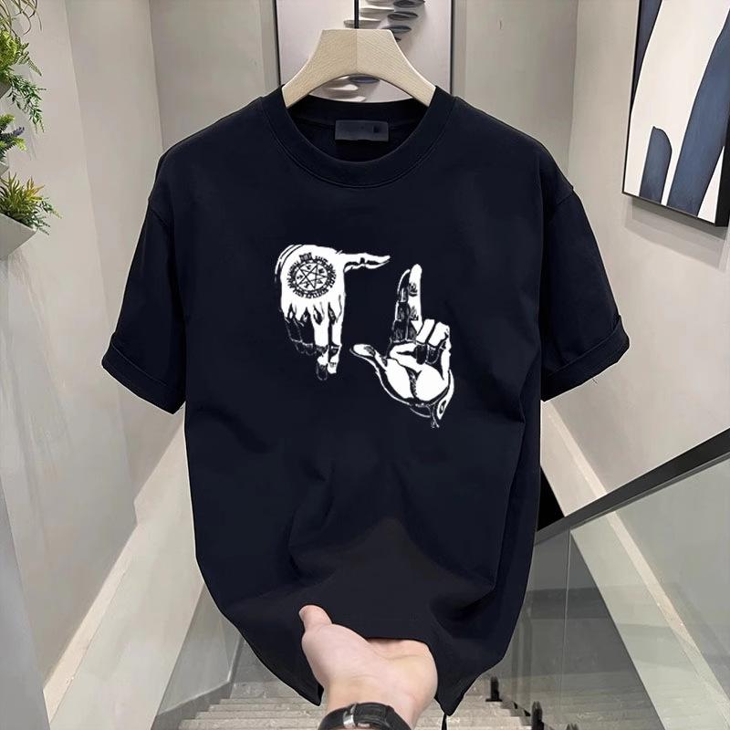 Couples Cotton T-Shirt Short Sleeve Black White Tops Breathable Comfortable Soft Casual Sport Tees