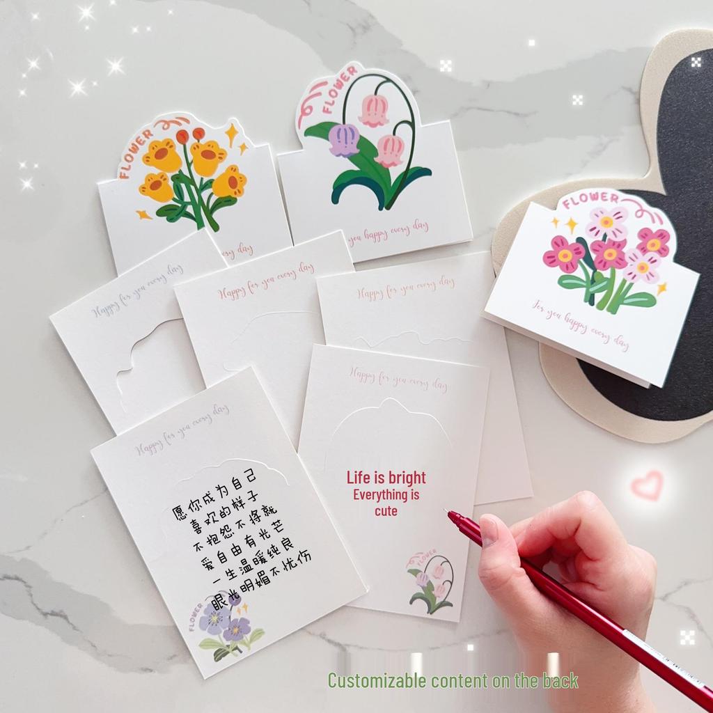 Blessing 3D Greeting Card - Handwritten Gift Message for Birthday & Thank You