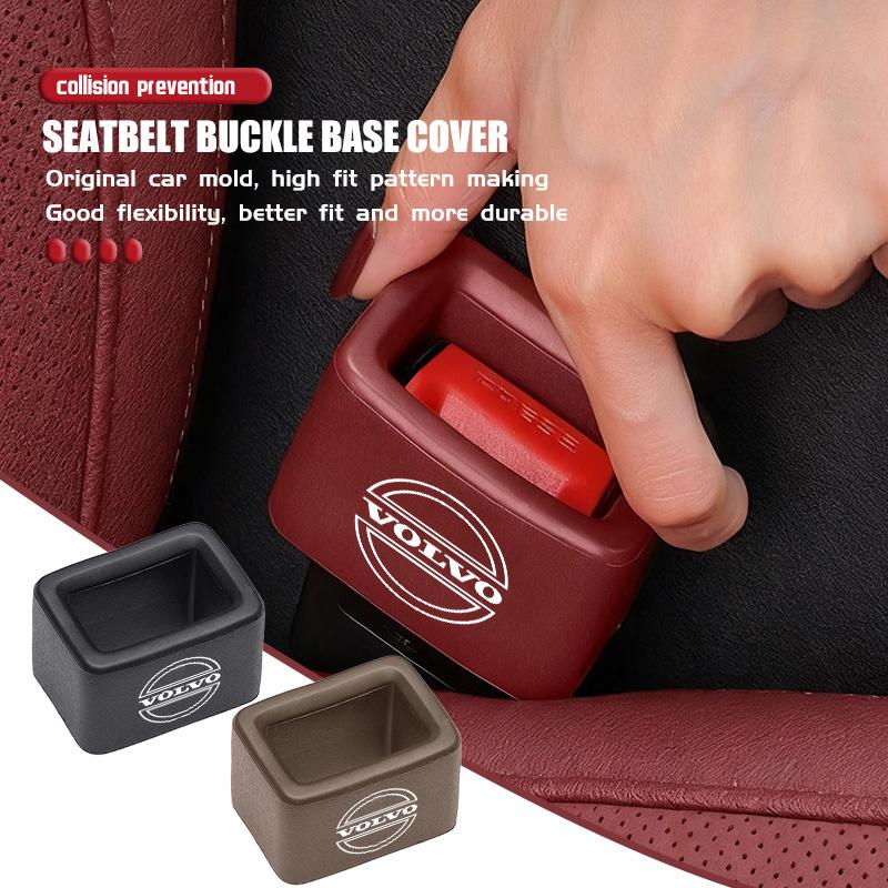 Awqtn1 Car Seat Belt Buckle Protection Anti-Scratch Cover Cushion Auto Accessories For Volvo XC60 XC90 S60 S80 V60 C70 S40 C30 V90 V60