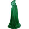 Halloween Cloak Adult Children Black Medieval Wizard Robe Death Cloak Monk Hat