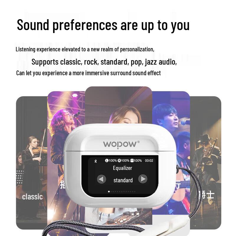 WOPOW Airpro5p Wireless ANC Bluetooth Earbuds