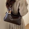 Vintage Style Oversized Tote With Top Handle And Sewn Details For Urban Outings