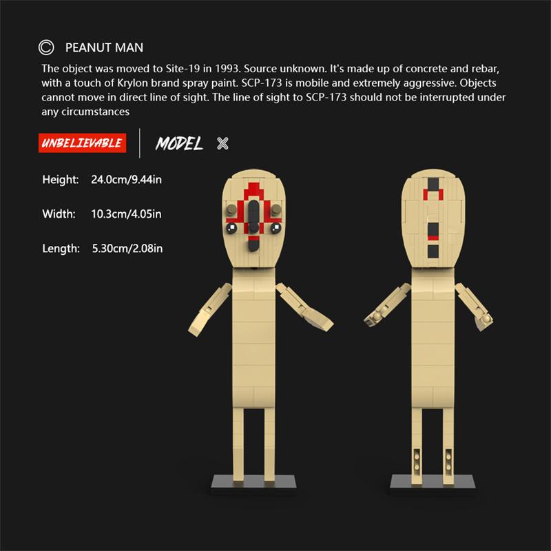 Yigebeb Horror Legend Siren Head Peanut People Figures Monster MOC Model Building Blocks Toys for Gifts