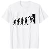 Evolution of Climbing T-shirts for Women Clothes Funny Tops T Shirt Female T-Shirt Gifts for Rock Climbers Short Sleeve Tees