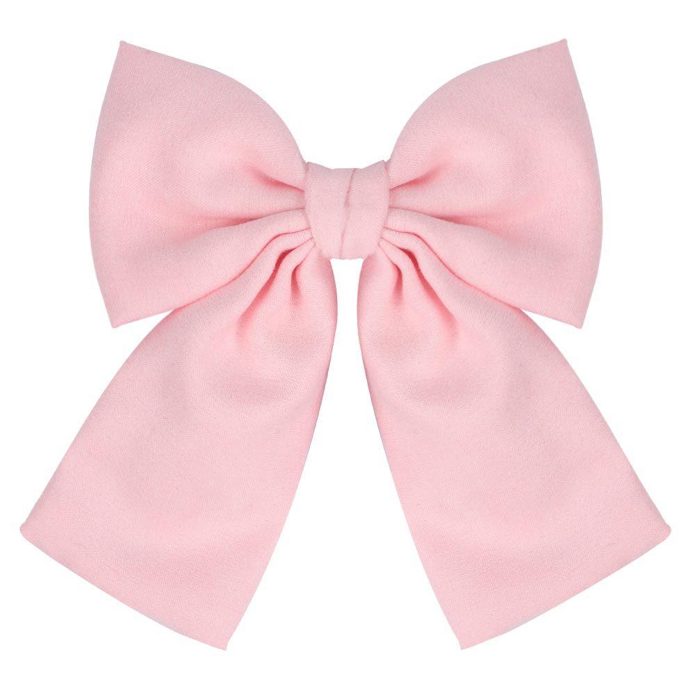 1 Piece Ins Style Fabric Large Bow Hair Clip,multicolor Retro Solid Color Top Clip,womens Back of The Head Hair Styling Headband