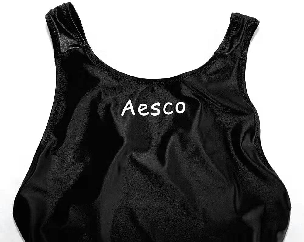 School Excellent Easy To Put On and Take Soft To the Cute and Super Sexy Shiny High Leg Competition Gymnastics Clothes [AESCO] Swimsuit, T-Bag,