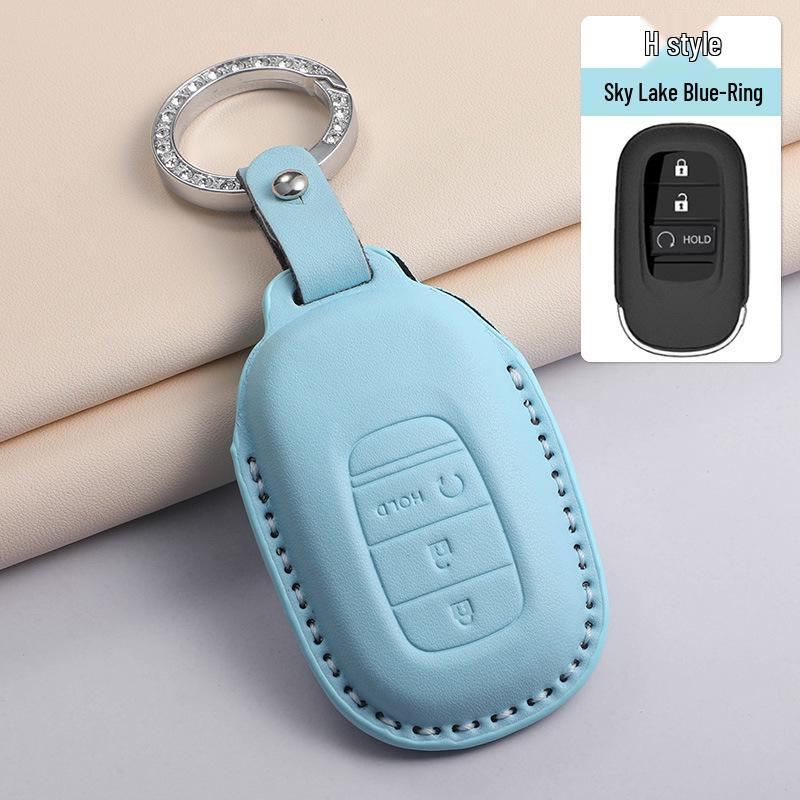 

Key Cover for Civic Accord 10th Gen, CR-V, Vezel, XRV, Fit, Haoying, Haoling, Pai Ying, Shi Pai - Blue