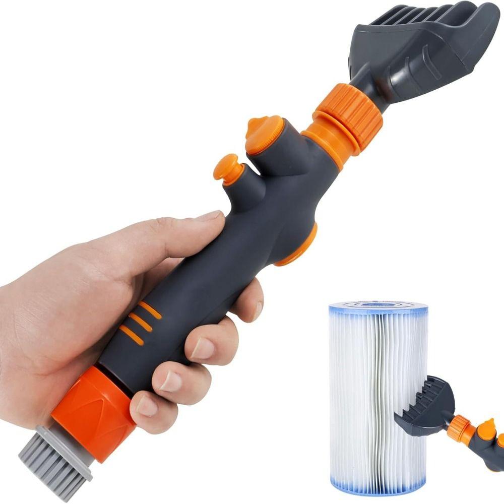 Removes Debris Pool Cartridge Cleaner Handheld Hot Tub Filter Clean Brush  Cleaning Tools