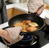 Silicone Cotton Oven Mitts, Extra Thick Heat Resistant, for Baking Roasting, Anti-Scald Hand Protection