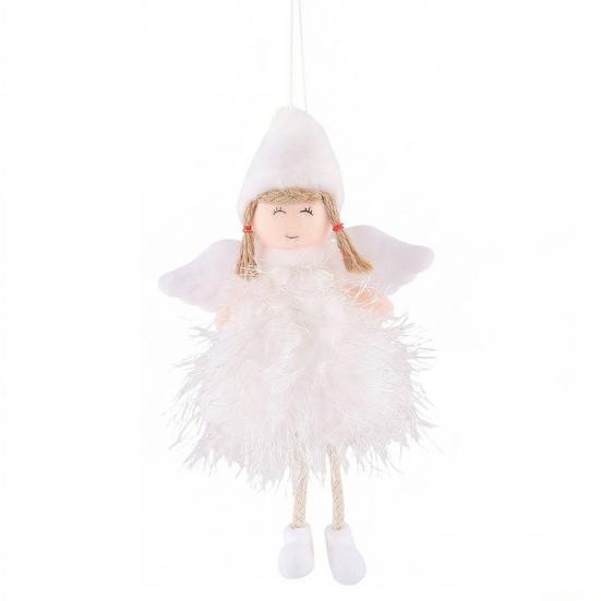 Party Supplies Cute Plush Angel Doll Christmas Ornament, Small Fairy Pendant Pendant, Tree Hanging Decoration for Holiday Decor Ornament