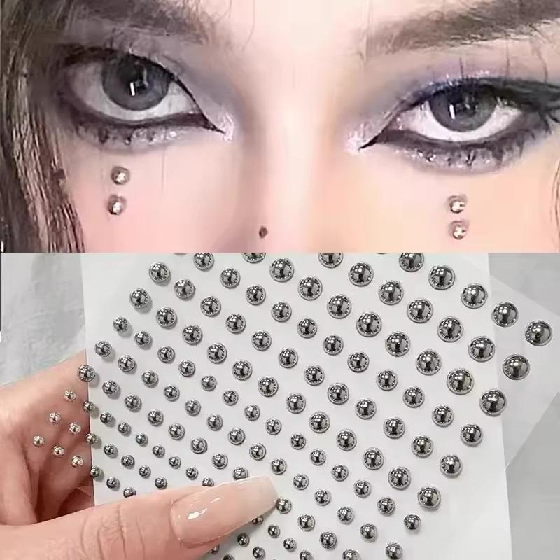 Acrylic Selfadhesive Waterproof Non Piercing Lip Nails Sticker Reusable Fake Lip Nail Eyebrow Nose Ring Body Belly Button Jewelr