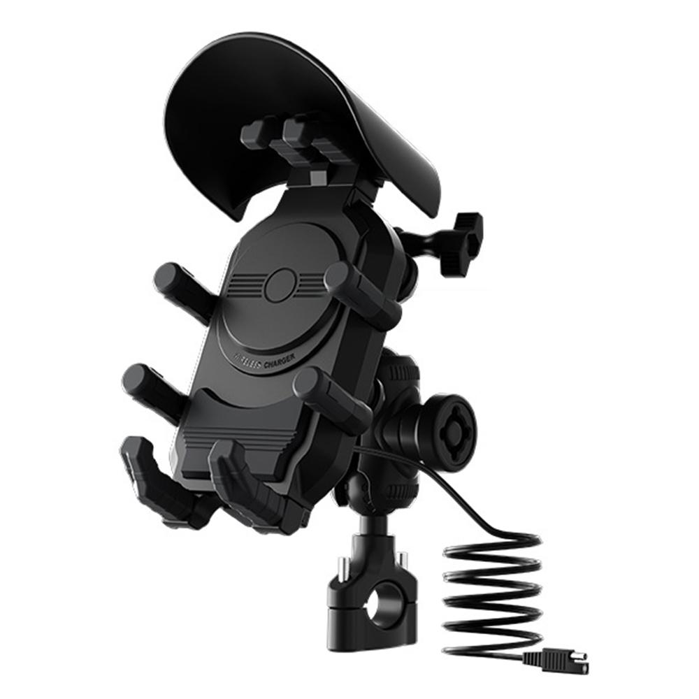 

WUPP CS-2056A2 Мотоциклетний тримач для телефону, бездротова зарядка, підставка для телефону, кріплення на кермо Type A