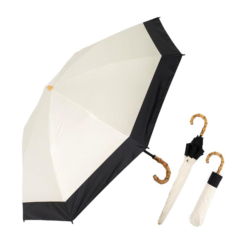 

[VITAFELICE] Vita Felice 2WAY двухъярусный складной зонт (и для солнца, и для дождя) дамы pru-30177z (Комбинированный белый x черный)