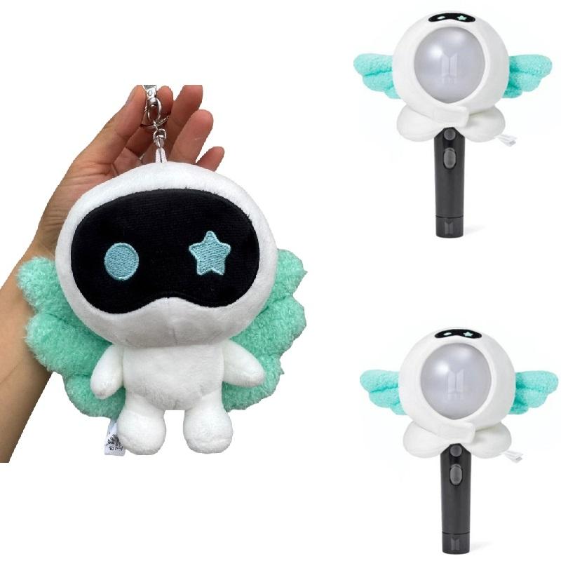 Korea Wootteo Plyslegetøj Kawaii Udstoppet Dukke til Rygsæk Vedhæng Bølge Ny JIN Design Astronaut Vinger Nøglering Fans Støtte Gave