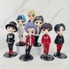 Kawaii Bangtan Boys PVC Figure Toys Groups A.R.M.Y Dolls Gift for Fans Girls