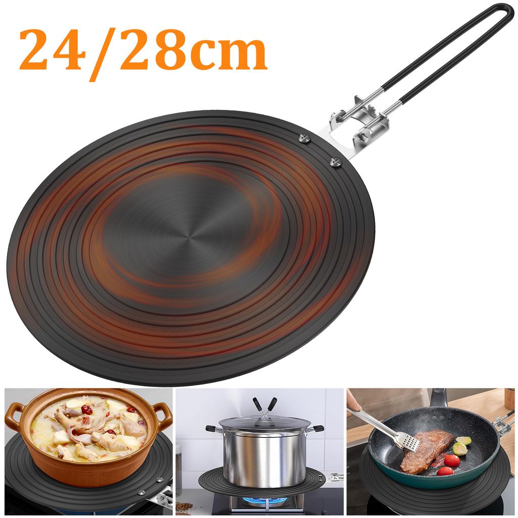 Wärmeverteilerplatte aus Aluminiumlegierung Auftauplatte für Lebensmittel Küchenflammenschutz Simmerplatten Doppelseitige rutschfeste Konverterplatte
