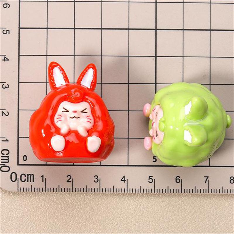 

Мультяшная сладкая вата KiKi Альпака крошечные украшения для поделок милые смоляные миниатюрные фигурки для украшения дома аксессуары