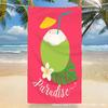 Summer Coconut Beverage Beach Towel, Tropical Style Ultra-fine Fiber Towel Absorbent Quick Drying Beach Swimming Towel Blanket