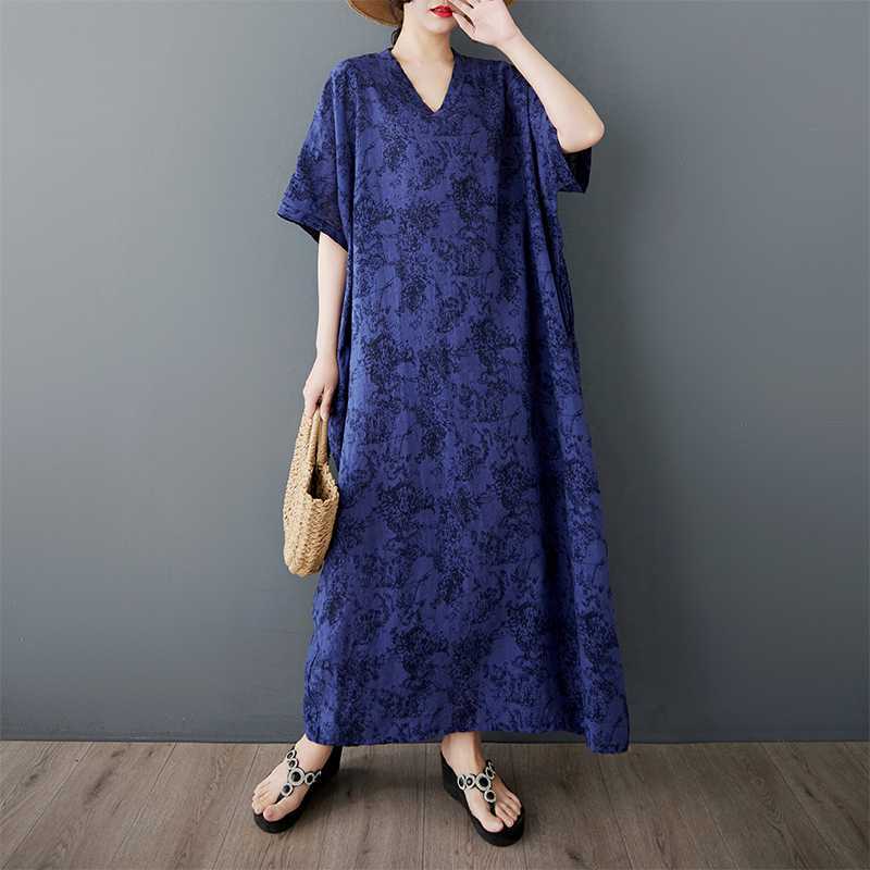 Summer V-neck Pullover Dress