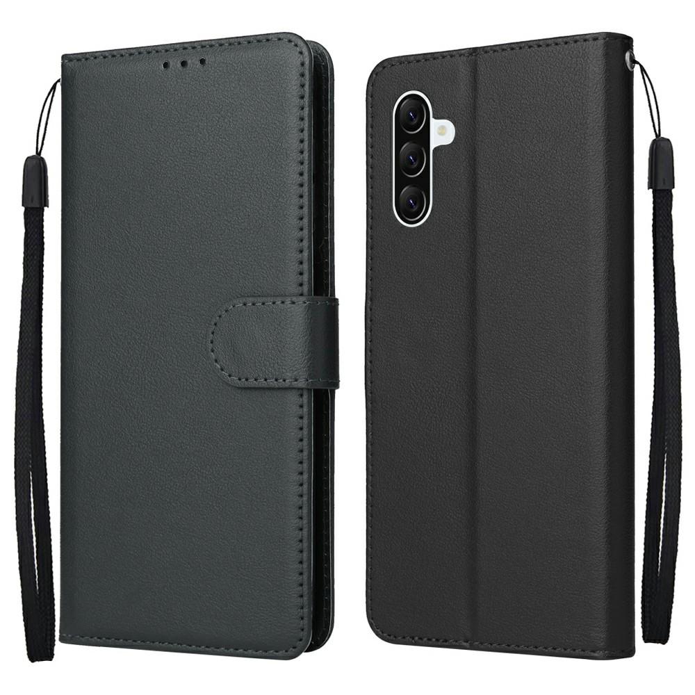For Samsung Galaxy A37 5G Case Wallet Stand PU Leather Phone Cover with Wrist Strap