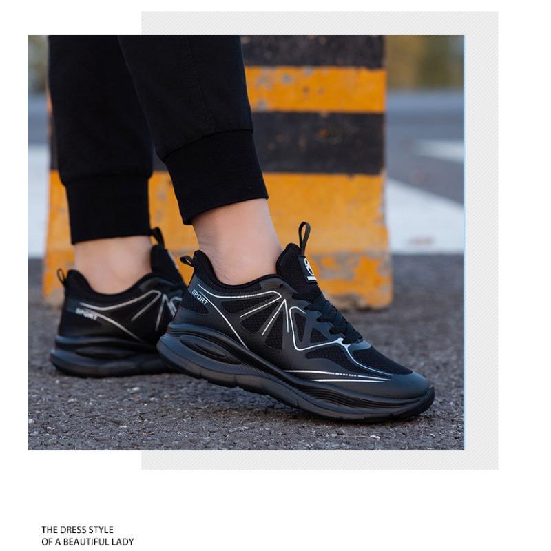 Sports Shoes, Shock-absorbing Jogging, Professional Thick Soled Casual Jumping Shoes, Breathable, Rebound and Wear-resistant Shoes