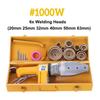 1200W 20-110mm elektrický svařovací stroj na trubky Topná sada nástrojových hlav pro PPR PB PE plastové trubky PPR svářecí stroj na tavení