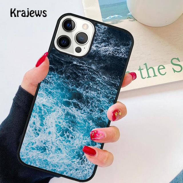 

Мягкий чехол для телефона Blue Sea Ocean Waves для iPhone 14 XR X XS Max 5S 6S 7 8 Plus SE 2020 11 12 13 Pro Max Mini Phone Cover Samsung S22ultra