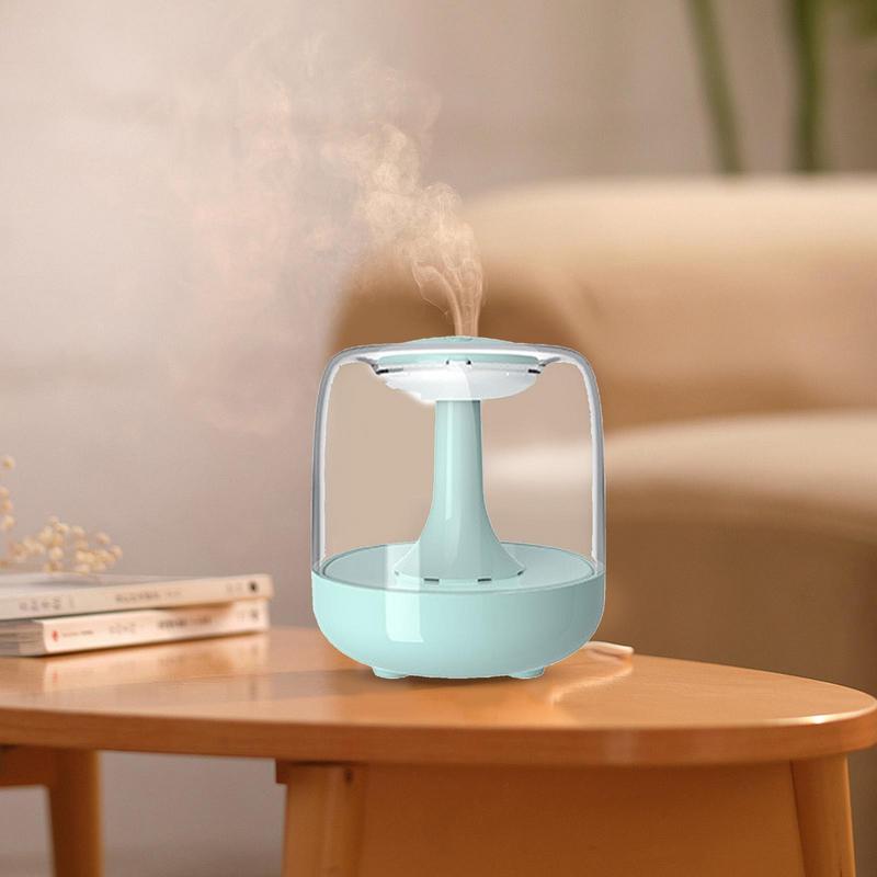 Small Humidifiers For Bedroom Portable 650ml Cool Mist Quiet Humidifier Rechargeable Home Freshener With Colorful Night Light