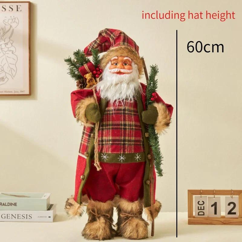 60 Cm Santa Claus Christmas Home Santa Claus Decoration Doll Scene Christmas Tree Decoration Creative Little Doll