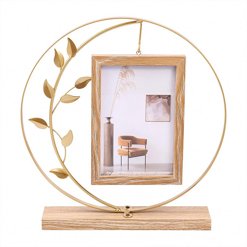 

1 шт. Золотой Черный Элегантный Одинарный Вертикальной Ориентации Домашний Дисплей Металлическая Рамка для Фото Стол Доступно Несколько Вариантов 6inch золотой