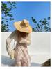 Women's Seaside Holiday Chiffon Printed Spaghetti Strap Long Beach Dress