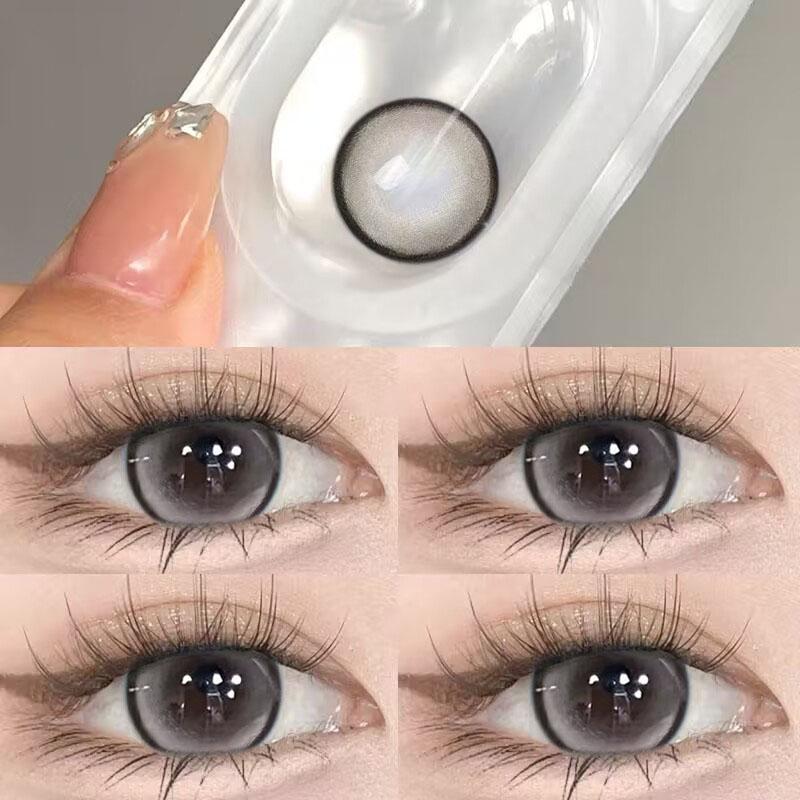 MillCreek farebné kontaktné šošovky Big Eyes 14,5 mm myopia, ročné použitie, stupňovité kontaktné šošovky