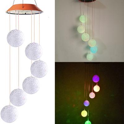 Colour Changing Solar Wind Chime Light Lamp Lantern Outdoor Garden Patio
