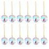 12PC Set Christmas Decoration Decorations Round Prism Tree Wedding 30mm Mini Flower Christmas Crystal Glass