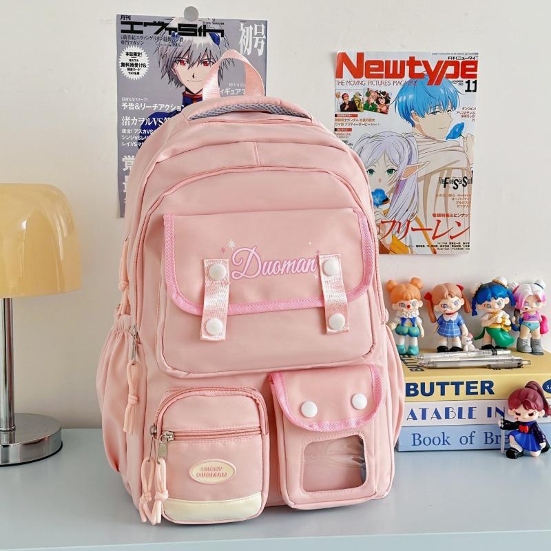 College style large capacity schoolbag female backpack junior high school girl high school student computer backpack schoolbag junior high school