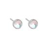 Moonstone Inlaid Earrings for Women's Temperament Design Light Luxury New Year's New Style