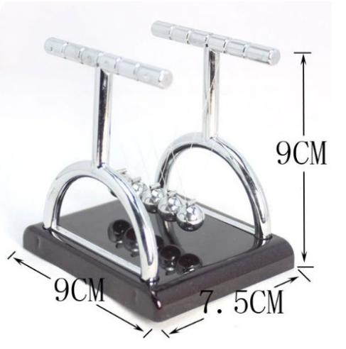 Berceau de Newton Balance à bille en acier Fournitures pédagogiques Physique Science Pendule Jouets de bureau Cadeaux anti-stress Décoration de la maison