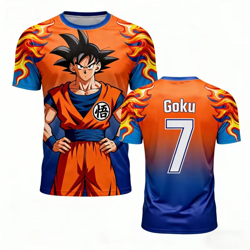 Dragon Ball Z 2026 Goku Men'sAnime T-shirts Children's Clothing Short Sleeve