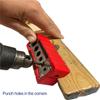 2 12mm Vertical Pocket Hole Jig 9 Hole Drill Bit Guide Jig Positioner Locator CNC Engraving Scale Wood Panel Hole Puncher Locator Woodworking