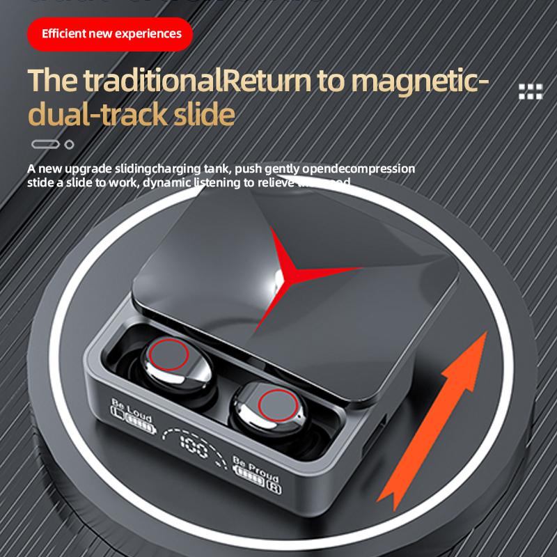 Draadloze Koptelefoon Bluetooth 5.3 Touch Control Oortjes Sport Oordopjes HiFi Stereo Gaming Headset met Microfoon